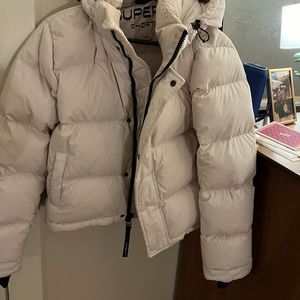 Aritzia xs super puff jacket white